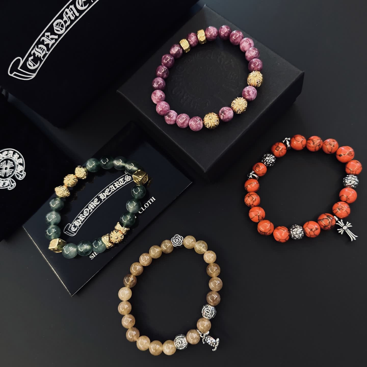 Chrome Hearts Beaded Bracelets Set